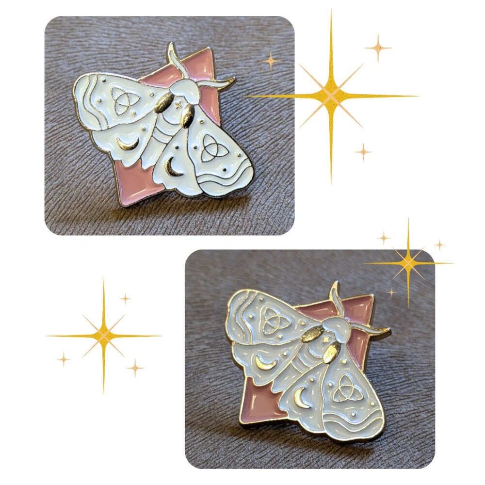 Enamel Moth Pin